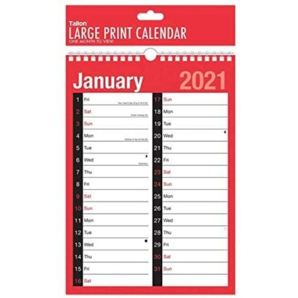 2021 Calendar Holidays and Notable Dates