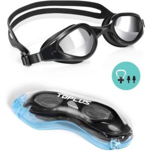 TOPLUS Swimming Goggles, No Leaking Anti Fog UV Protection Swim Goggles