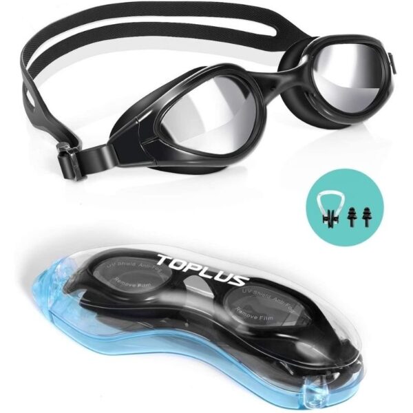 TOPLUS Swimming Goggles, No Leaking Anti Fog UV Protection Swim Goggles