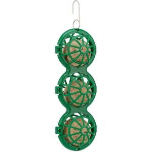 Happy Beaks Hanging Fat Ball Feeder for Garden Birds